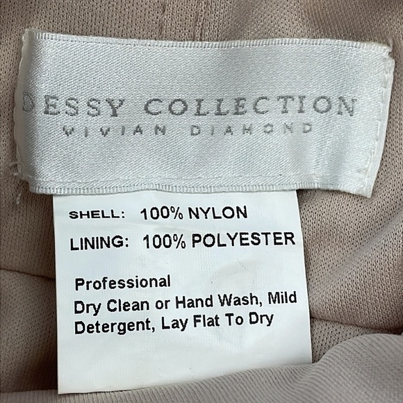 NWT Dessy Collection Off The Shoulder Sequin Trumpet Gown Dress Rose Gold 3011 - Picture 11 of 12